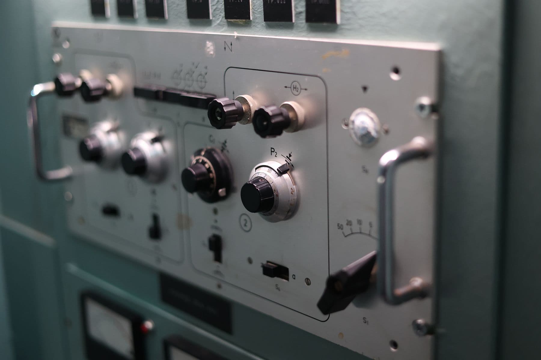 Control panel switchgear — stock photograph